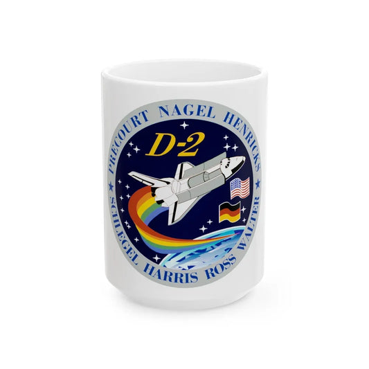 STS 55 (NASA) White Coffee Mug-15oz-Go Mug Yourself