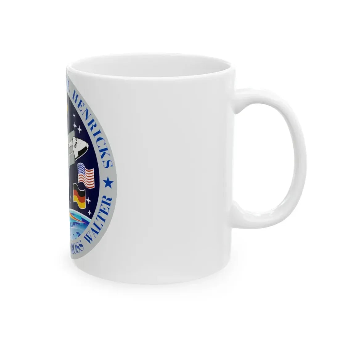 STS 55 (NASA) White Coffee Mug - Go Mug Yourself