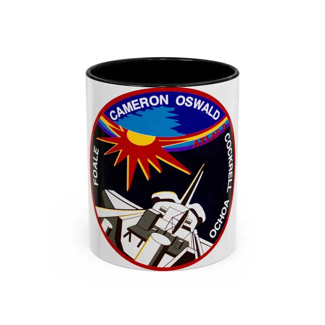 STS 56 (NASA) Accent Coffee Mug 11oz Black - Go Mug Yourself