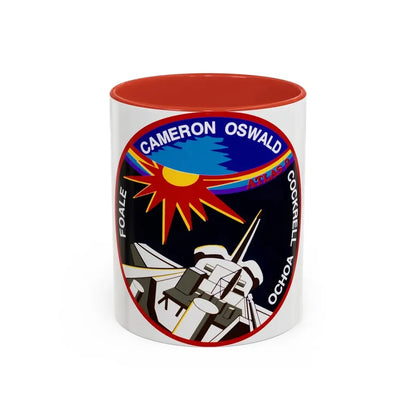 STS 56 (NASA) Accent Coffee Mug 11oz Red - Go Mug Yourself