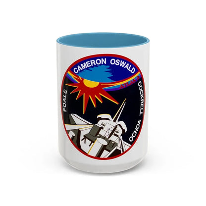 STS 56 (NASA) Accent Coffee Mug 15oz Light Blue - Go Mug Yourself