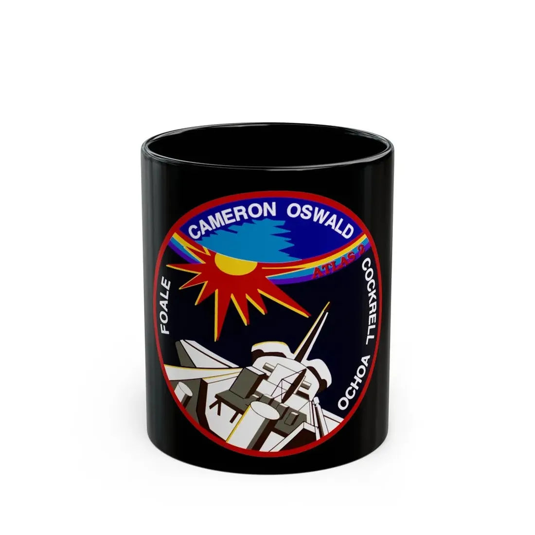 STS 56 (NASA) Black Coffee Mug 11oz - Go Mug Yourself