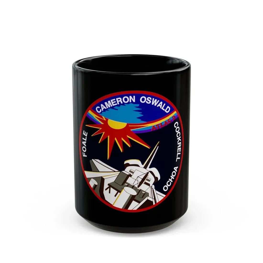 STS 56 (NASA) Black Coffee Mug 15oz - Go Mug Yourself