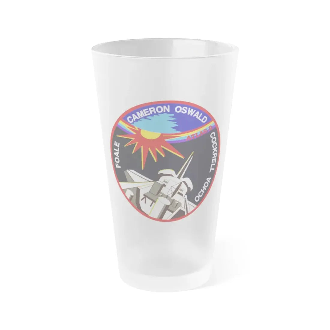 STS 56 (NASA) Frosted Pint Glass 16oz Default Title - Go Mug Yourself