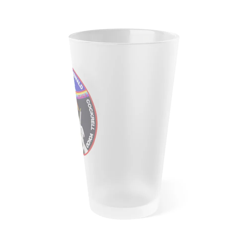 STS 56 (NASA) Frosted Pint Glass 16oz-Go Mug Yourself