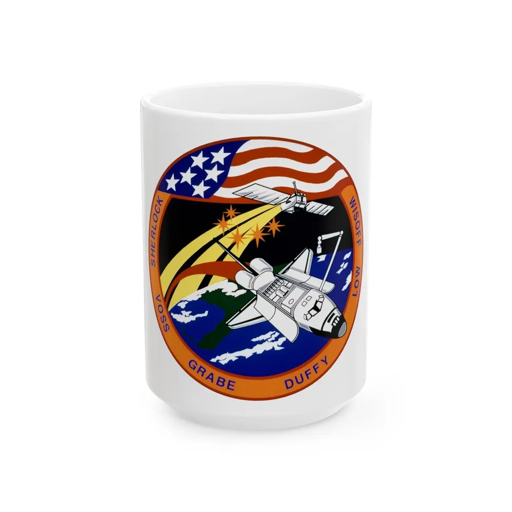 STS 57 (NASA) White Coffee Mug-15oz-Go Mug Yourself