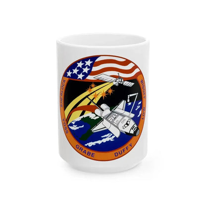 STS 57 (NASA) White Coffee Mug 15oz - Go Mug Yourself