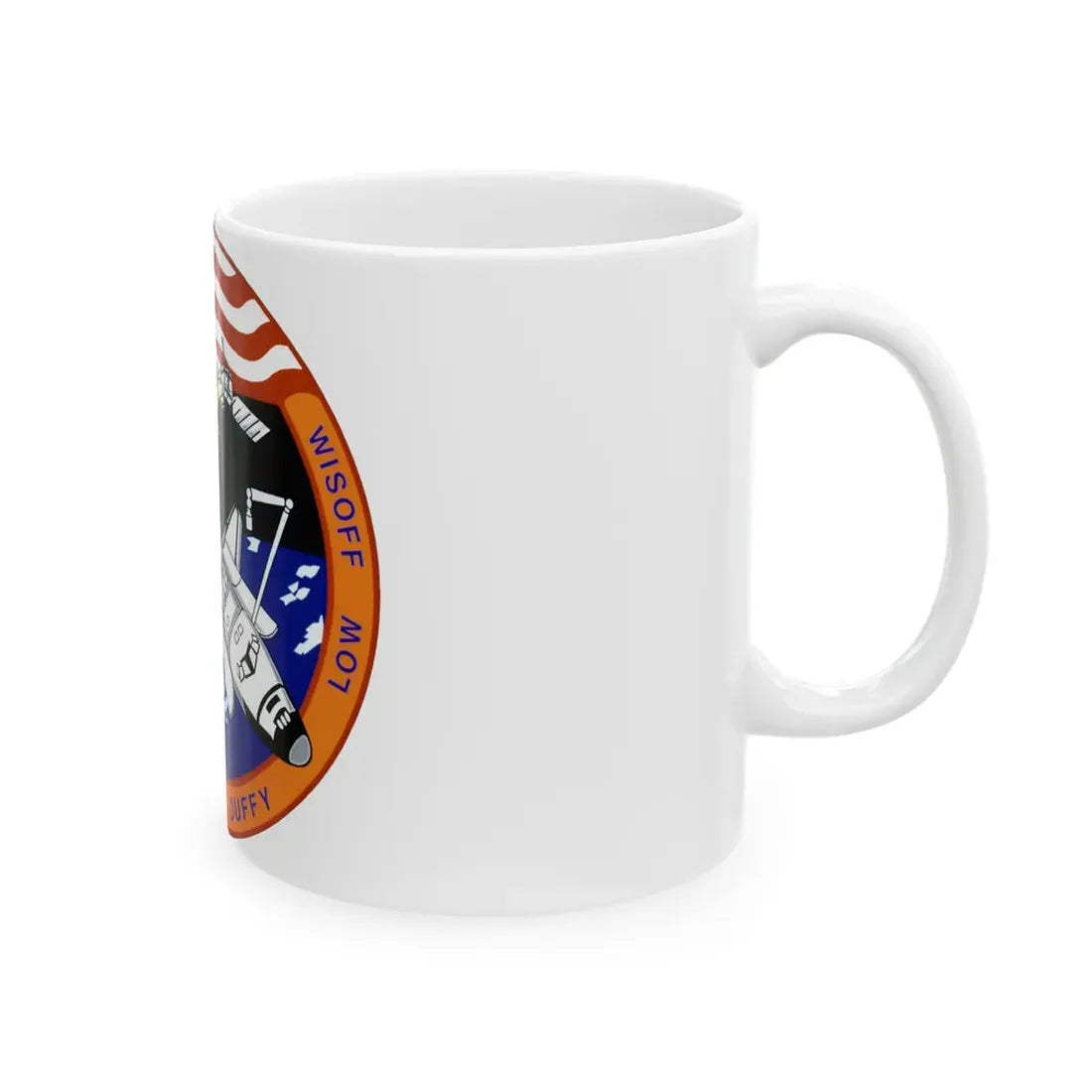 STS 57 (NASA) White Coffee Mug - Go Mug Yourself