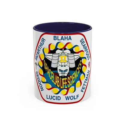 STS 58 (NASA) Accent Coffee Mug 11oz Navy - Go Mug Yourself