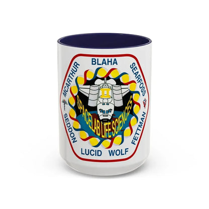 STS 58 (NASA) Accent Coffee Mug 15oz Navy - Go Mug Yourself