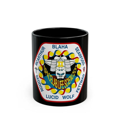 STS 58 (NASA) Black Coffee Mug-11oz-Go Mug Yourself