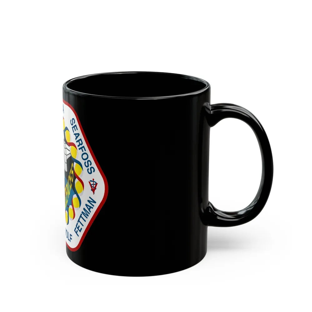 STS 58 (NASA) Black Coffee Mug-Go Mug Yourself