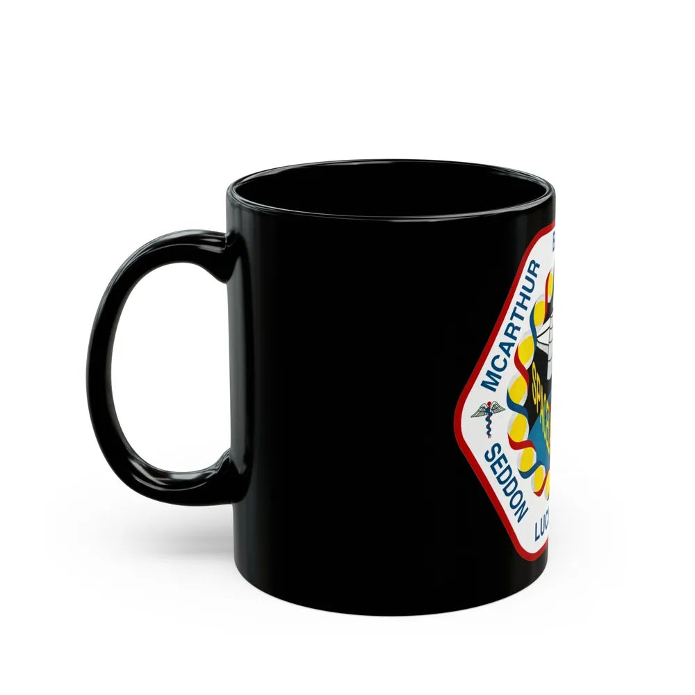 STS 58 (NASA) Black Coffee Mug-Go Mug Yourself