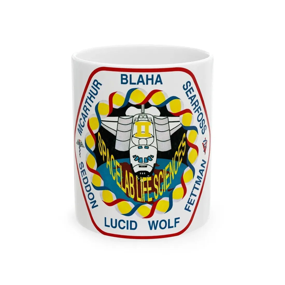 STS 58 (NASA) White Coffee Mug 11oz - Go Mug Yourself