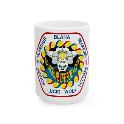 STS 58 (NASA) White Coffee Mug 15oz - Go Mug Yourself