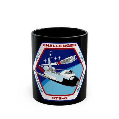 STS 6 (NASA) Black Coffee Mug 11oz - Go Mug Yourself