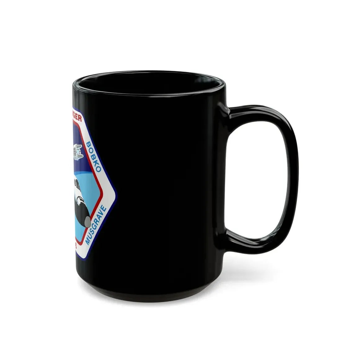 STS 6 (NASA) Black Coffee Mug - Go Mug Yourself
