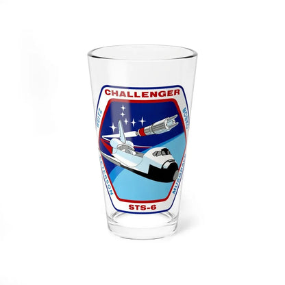 STS 6 (NASA) Pint Glass 16oz 16oz - Go Mug Yourself