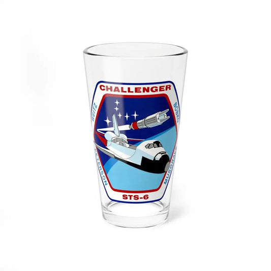 STS 6 (NASA) Pint Glass 16oz 16oz - Go Mug Yourself