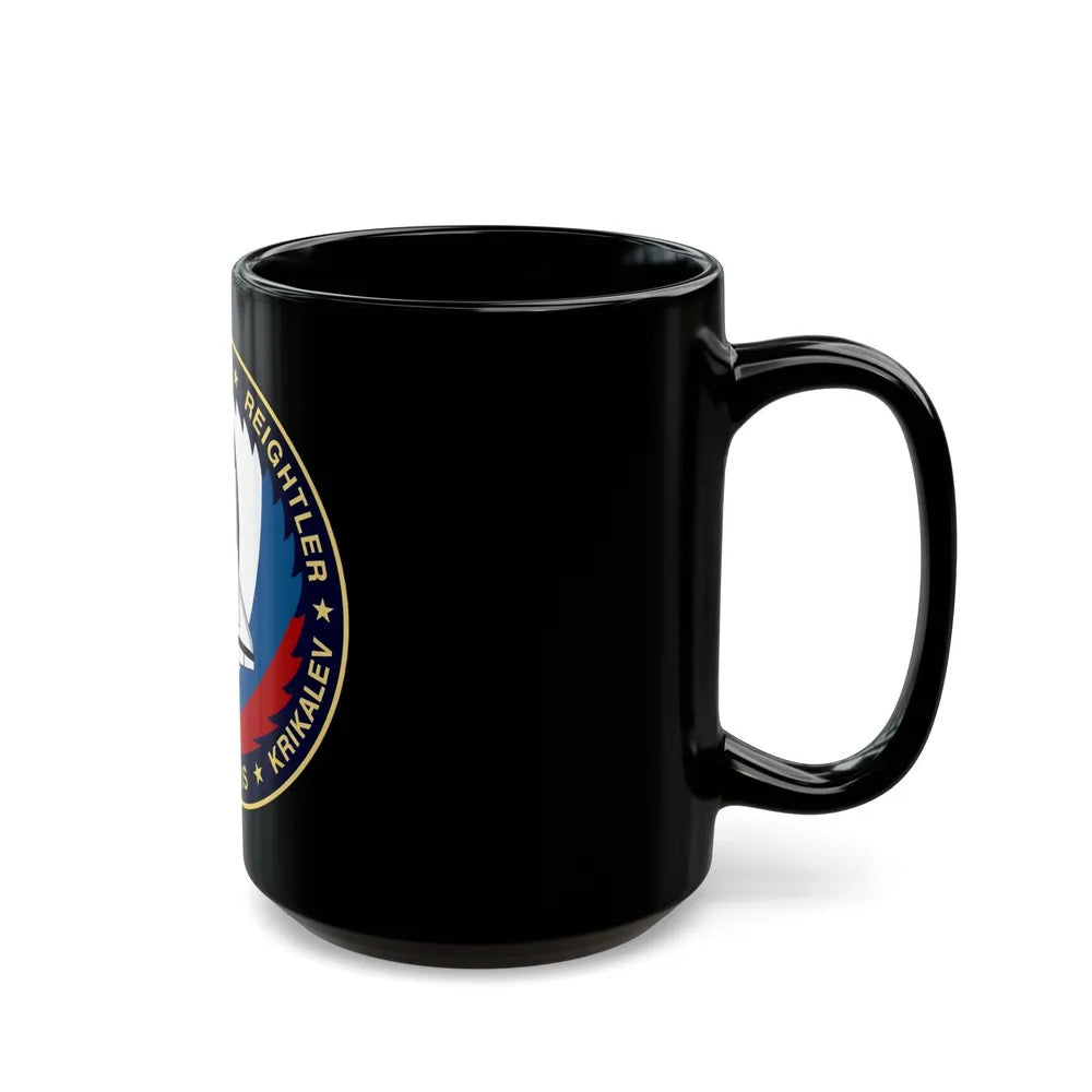 STS 60 (NASA) Black Coffee Mug-Go Mug Yourself