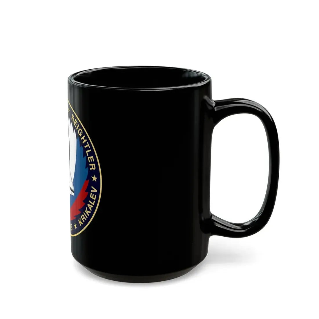 STS 60 (NASA) Black Coffee Mug - Go Mug Yourself