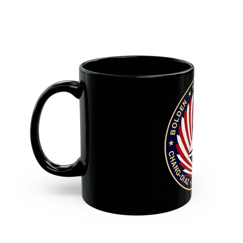 STS 60 (NASA) Black Coffee Mug-Go Mug Yourself