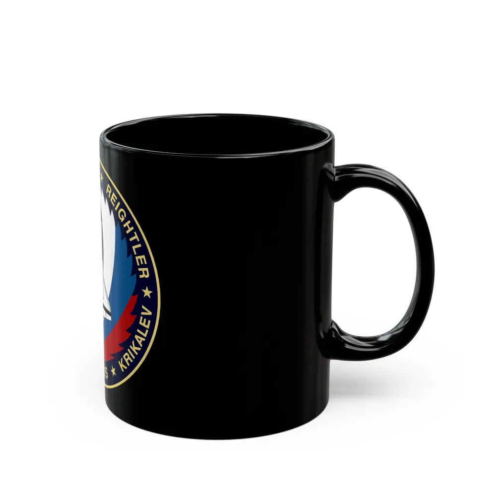 STS 60 (NASA) Black Coffee Mug-Go Mug Yourself