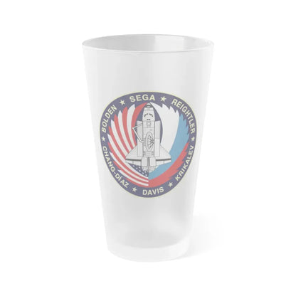 STS 60 (NASA) Frosted Pint Glass 16oz Default Title - Go Mug Yourself