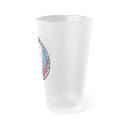 STS 60 (NASA) Frosted Pint Glass 16oz-Go Mug Yourself