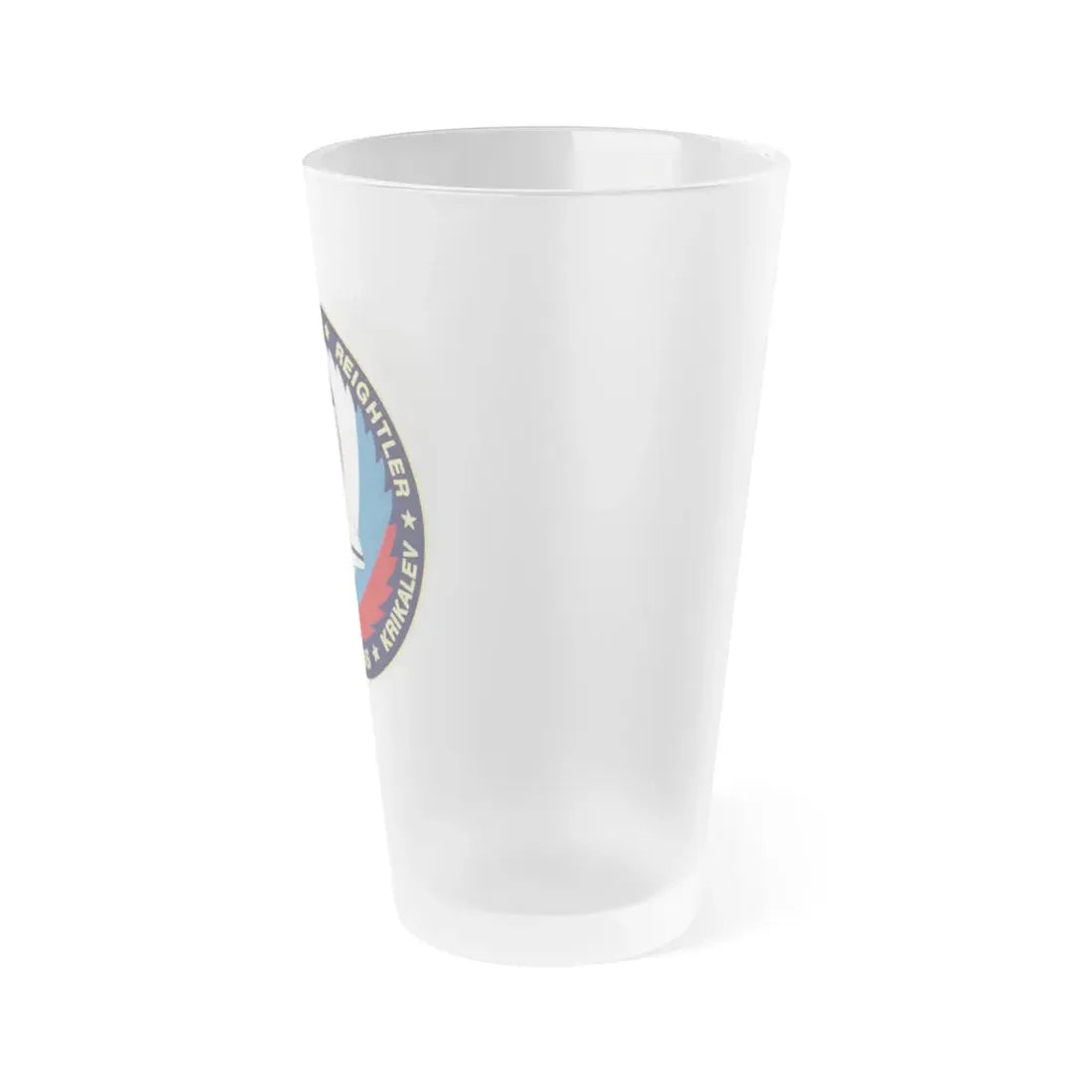 STS 60 (NASA) Frosted Pint Glass 16oz - Go Mug Yourself