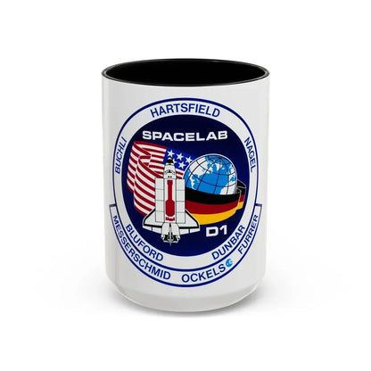 STS 61 a (NASA) Accent Coffee Mug 15oz Black - Go Mug Yourself