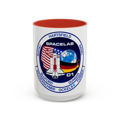STS 61 a (NASA) Accent Coffee Mug 15oz Red - Go Mug Yourself