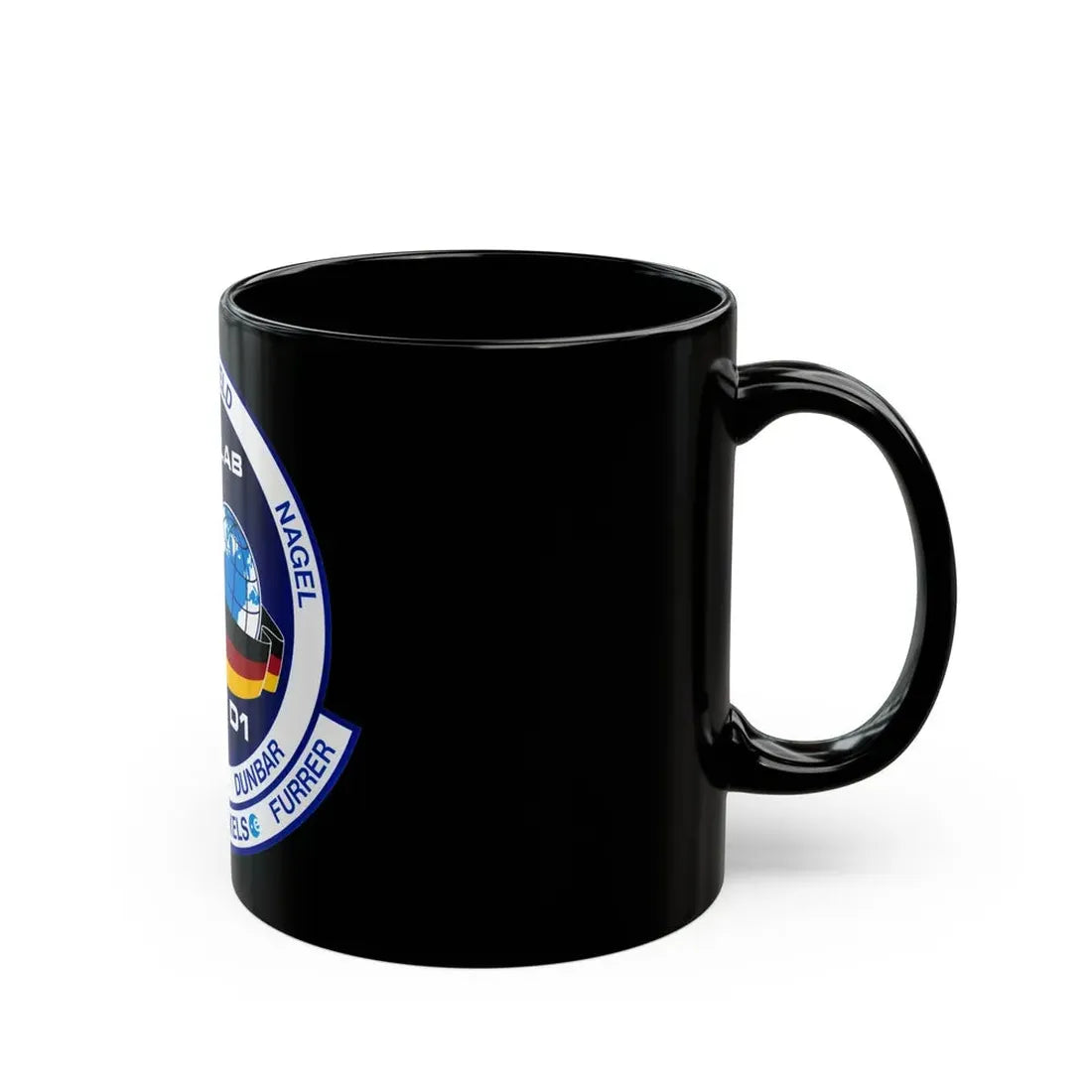 STS 61 a (NASA) Black Coffee Mug - Go Mug Yourself