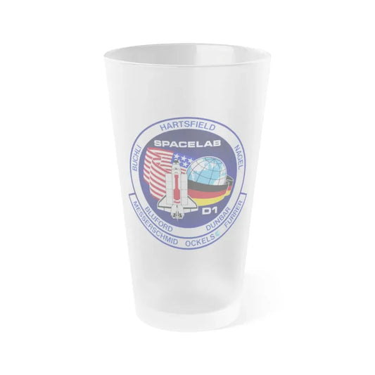 STS 61 a (NASA) Frosted Pint Glass 16oz Default Title - Go Mug Yourself