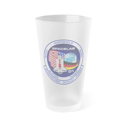 STS 61 a (NASA) Frosted Pint Glass 16oz-Go Mug Yourself