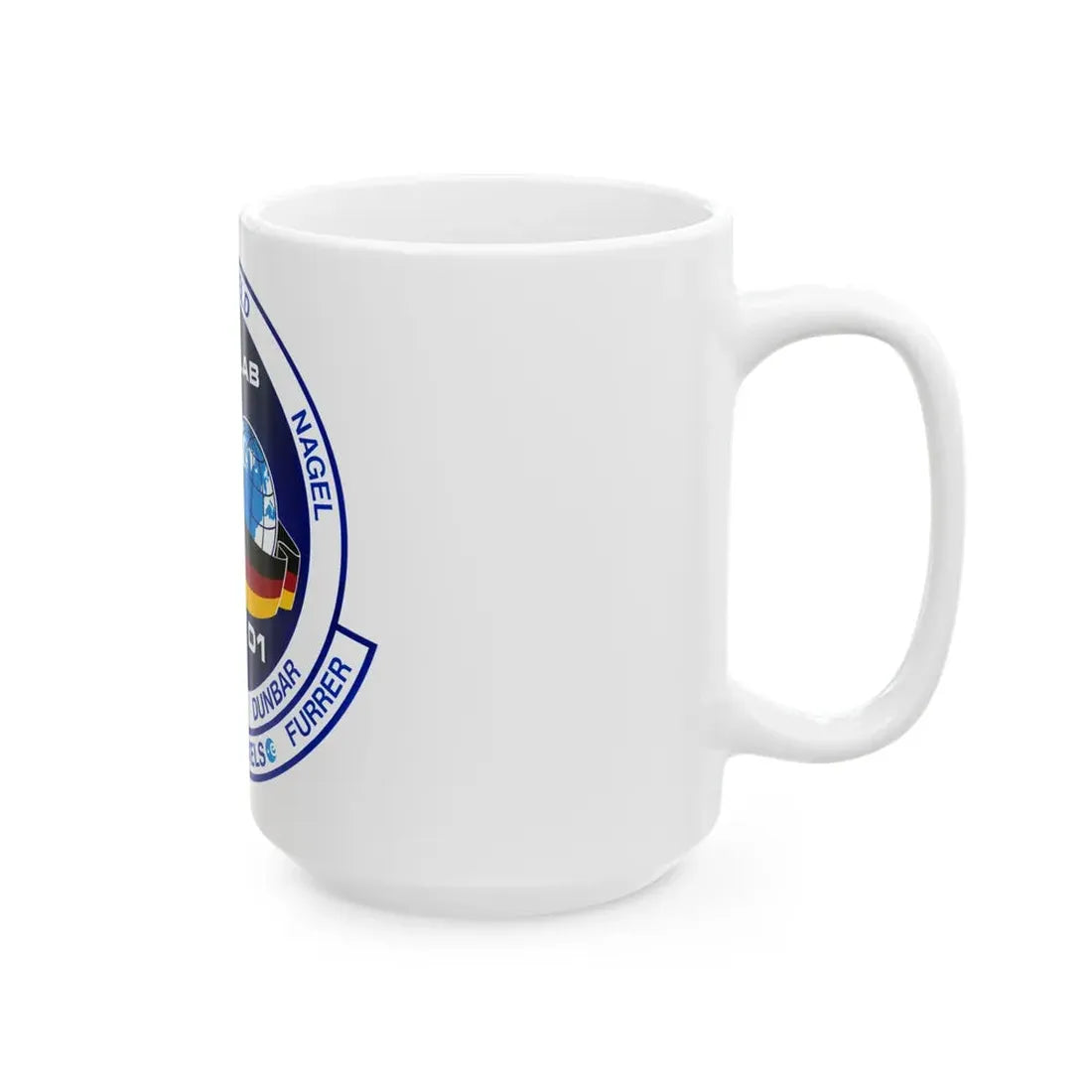 STS 61 a (NASA) White Coffee Mug - Go Mug Yourself