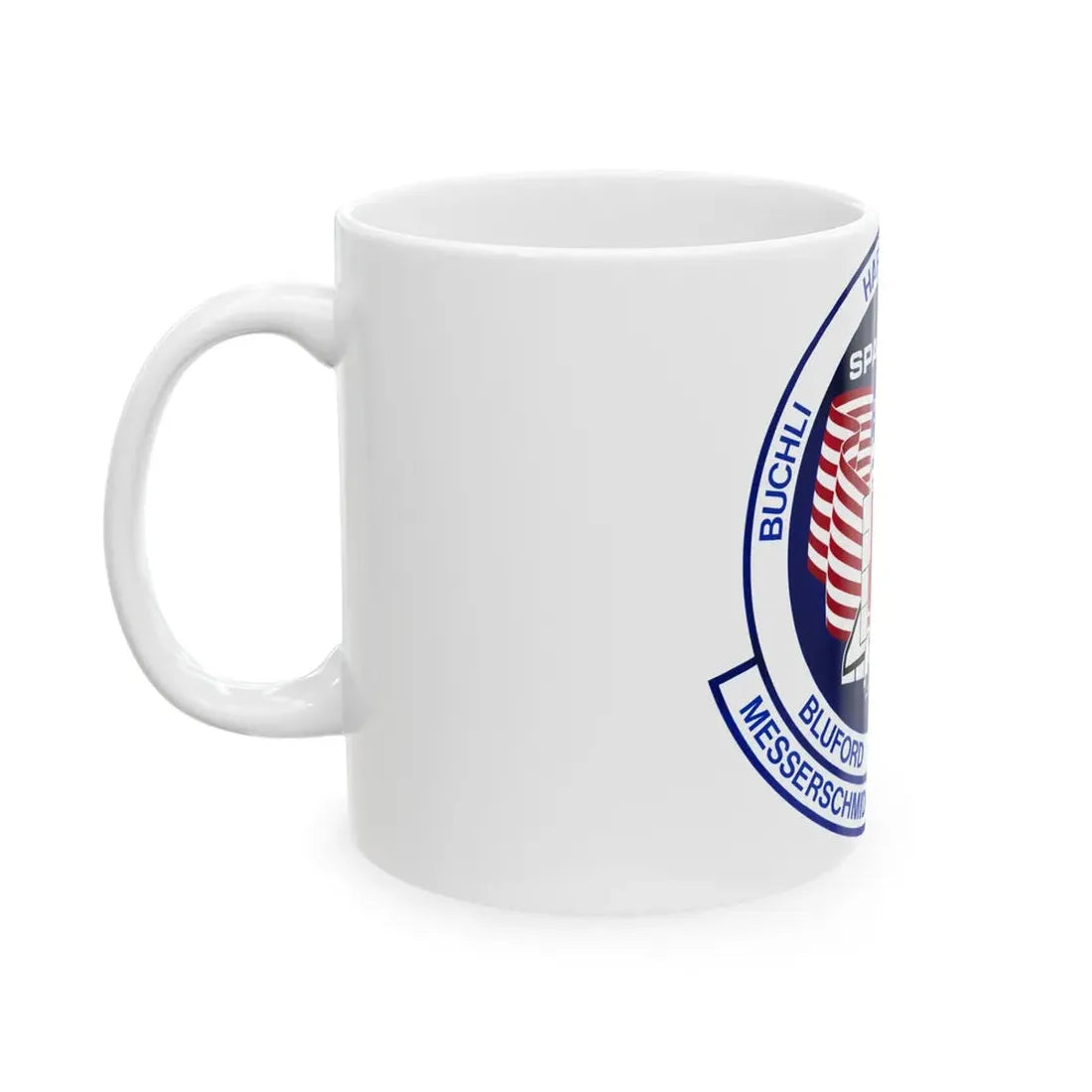 STS 61 a (NASA) White Coffee Mug - Go Mug Yourself