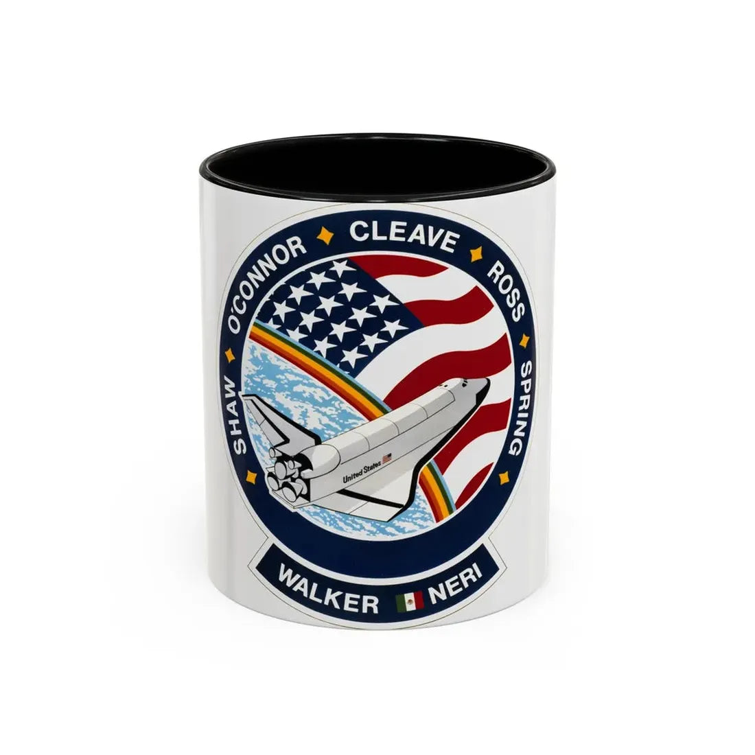 STS 61 b (NASA) Accent Coffee Mug 11oz Black - Go Mug Yourself