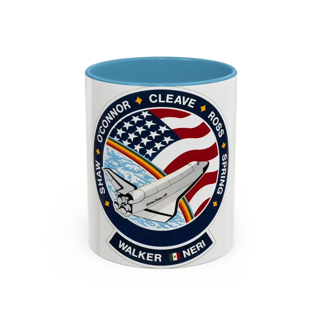 STS 61 b (NASA) Accent Coffee Mug 11oz Light Blue - Go Mug Yourself