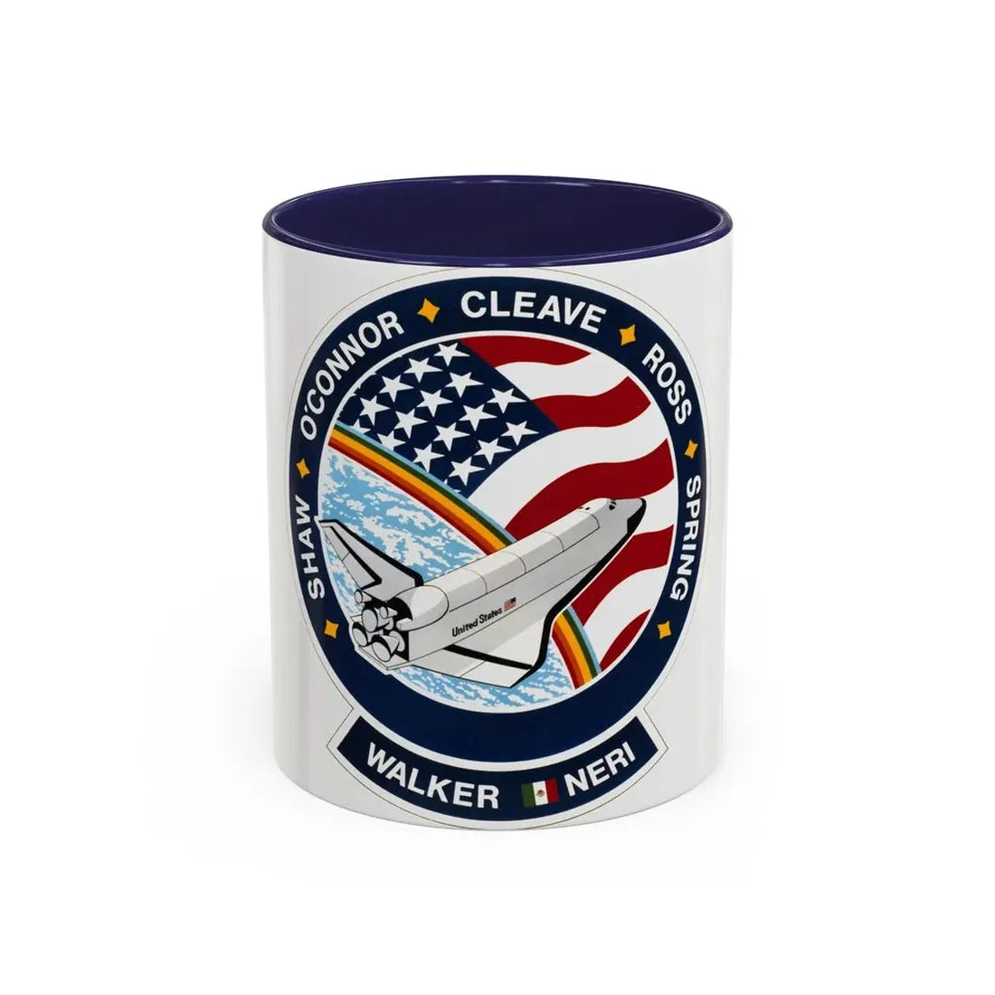 STS 61 b (NASA) Accent Coffee Mug 11oz Navy - Go Mug Yourself