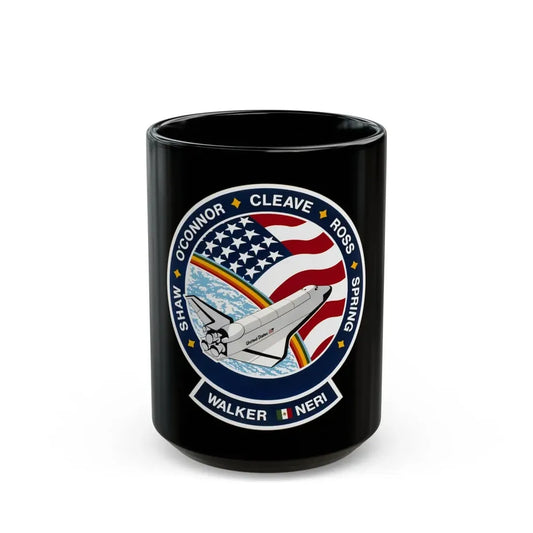 STS 61 b (NASA) Black Coffee Mug 15oz - Go Mug Yourself