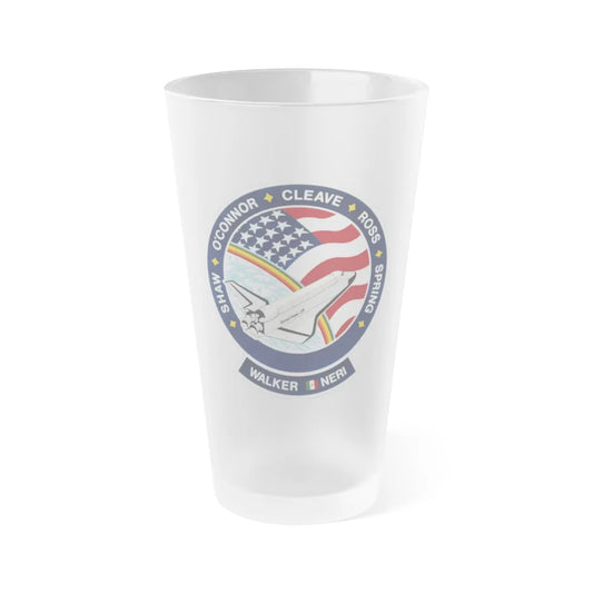 STS 61 b (NASA) Frosted Pint Glass 16oz-Go Mug Yourself