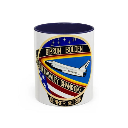STS 61 c (NASA) Accent Coffee Mug 11oz Navy - Go Mug Yourself