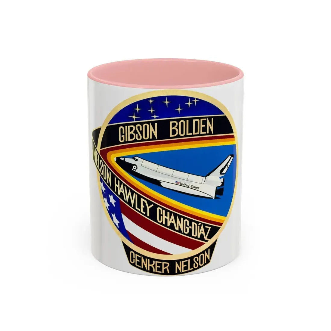 STS 61 c (NASA) Accent Coffee Mug 11oz Pink - Go Mug Yourself