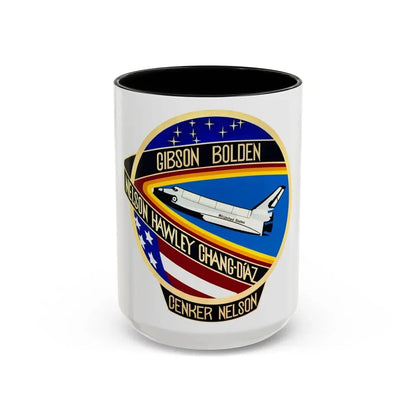 STS 61 c (NASA) Accent Coffee Mug 15oz Black - Go Mug Yourself