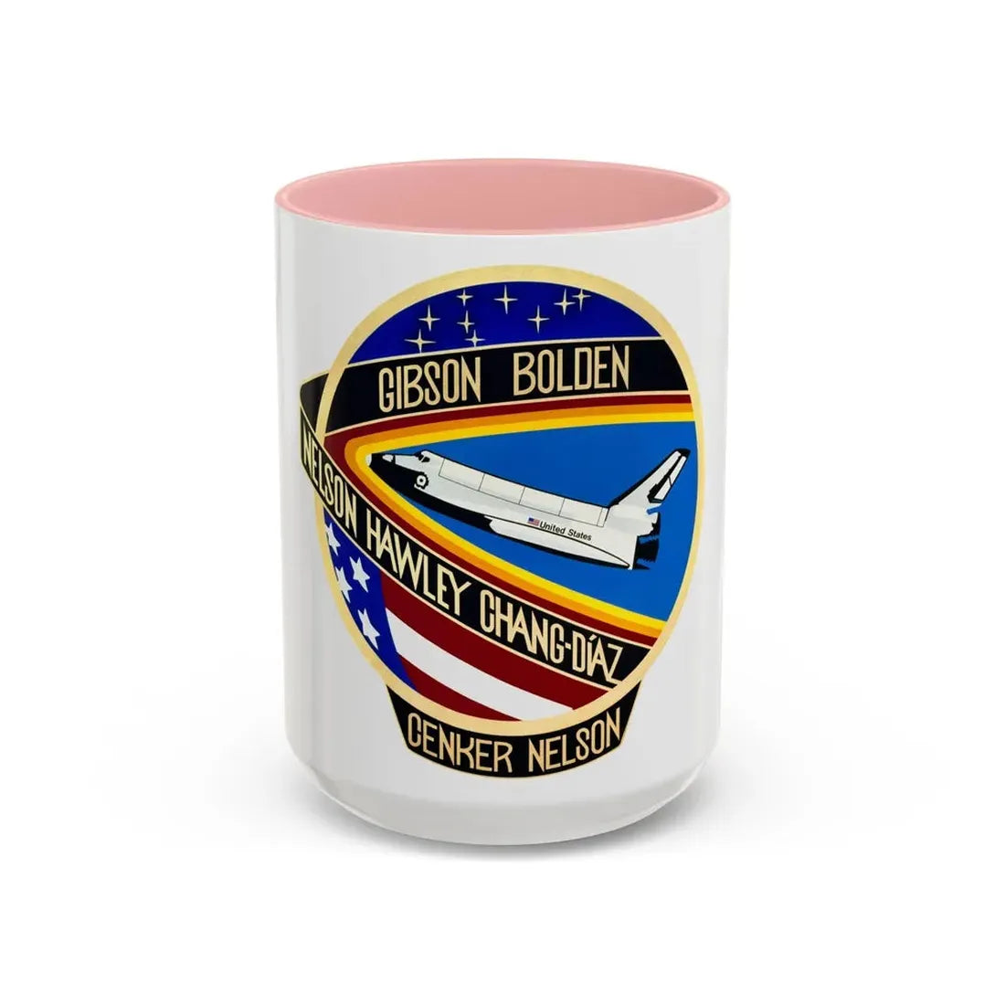 STS 61 c (NASA) Accent Coffee Mug 15oz Pink - Go Mug Yourself