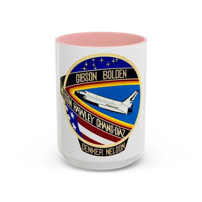 STS 61 c (NASA) Accent Coffee Mug 15oz Pink - Go Mug Yourself