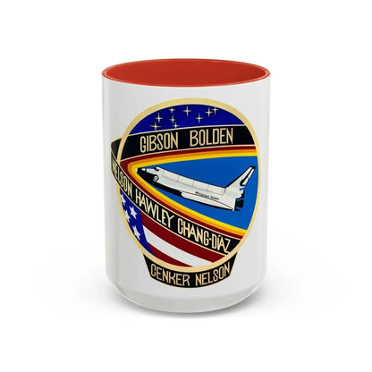 STS 61 c (NASA) Accent Coffee Mug 15oz Red - Go Mug Yourself