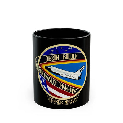 STS 61 c (NASA) Black Coffee Mug-11oz-Go Mug Yourself