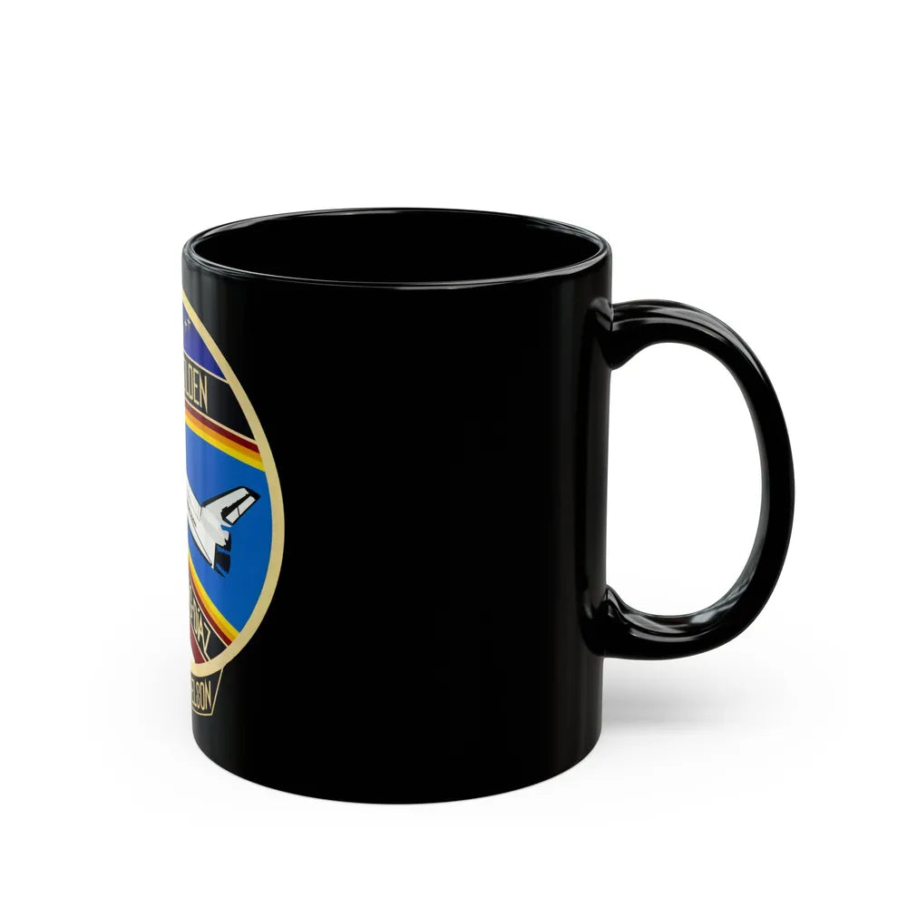 STS 61 c (NASA) Black Coffee Mug-Go Mug Yourself